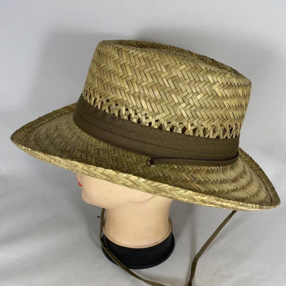 Dorfman Pacific Boater Style Straw Hat NWOT